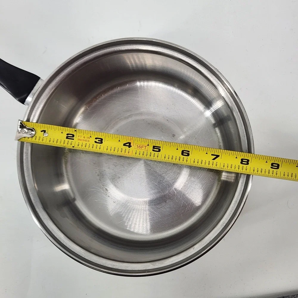 Vintage JCPenney Fashion Manor Saucepan 8 Inch Stainless Steel USA